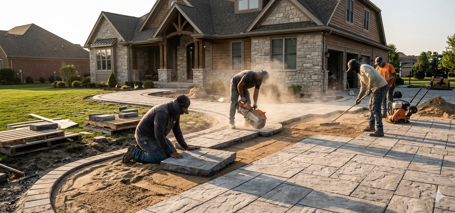 Completed paving project
